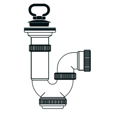 TECNO SIFON EXT.CURV.FREG. C-V 1-1-2 (T30) 50057