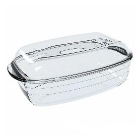 CACEROLA RECT. 2.9+1.6 L CON TAPA