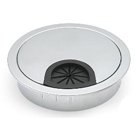 PASACABLE ZMK PALMA Ø80 H13,5 CROMO MATE