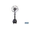 VENTILADOR INDUSTRIAL DE PIE CON NEBULIZACIÓN Y 3 VELOCIDADES Ø65 CM 260 W