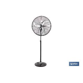 VENTILADOR INDUSTRIAL DE PIE OSCILANTE CON 3 VELOCIDADES Ø75 CM 240 W