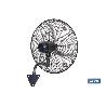 VENTILADOR INDUSTRIAL DE PARED OSCILANTE CON 3 VELOCIDADES Ø65 CM 200 W