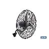 VENTILADOR INDUSTRIAL DE PARED OSCILANTE CON 3 VELOCIDADES Ø75 CM 240 W