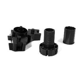 PATA COCINA OCTO+ REGULABLE 85-110 NEGRO CON TRIAGULO EXTENSIÓN 140-190 (UNIDADES 4)