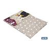 MANTEL REDONDO TOPOS LINO ANTIMANCHAS RESINADO CONFECCIONADO 50% ALGODÓN 50% POLIESTER 1,40 M