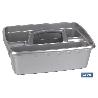 ORGANIZADOR DE LIMPIEZA  COLOR GRIS  39.5X29X16CM   CAJA 6 UNID.