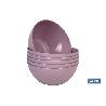 BOL MODELO ALBAHACA 300ML ROSA PALO 12X5CM   CAJA 6 UNID.
