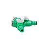 ADAPTADOR MANGUERA PLASTICO 3/4 - 1 HEMBRA  CON 2 TOMAS BLISTER