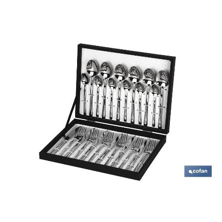 CUBERTERIA INOX MODELO BARI 24 PCS C-18/10 2,5MM