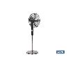 VENTILADOR DE PIE OSCILANTE GRIS PLOMO OSCILANTE CON 3 VELOCIDADES Y TEMPORIZADOR Ø45 CM 70 W