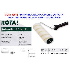 PINTOR RODILLO ROTA ANTIGOTA PARED-TECHO YELLOWLIN 18CM 26320309