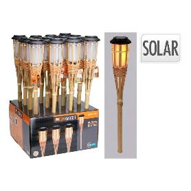 LAMPARA SOLAR BAMBU 54 CM