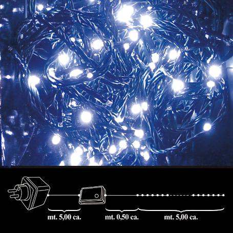 LUCES NAVIDAD 100 LEDS BLANCA INTERIOR / EXTERIOR IP44