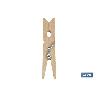 PACK 24 UDS PINZAS MADERA PRIMERA CALIDAD 7CM