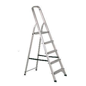 ESCALERA ALUMINIO 5 PELDAÑOS HOGAR EN131