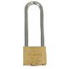 CANDADO 3EL-50 ARCO EXTRA LARGO LATON AMIG