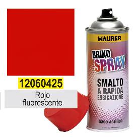 SPRAY PINTURA ROJO FLUORESCENTE 400 ML.