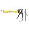 PISTOLA SILICONA PROFESIONAL EXTRAFUERTE, CARTUCHOS 310 ML. PISTOLA SELLADORA SILICONA, PISTOLA CALAFATEO, PISTOLA 