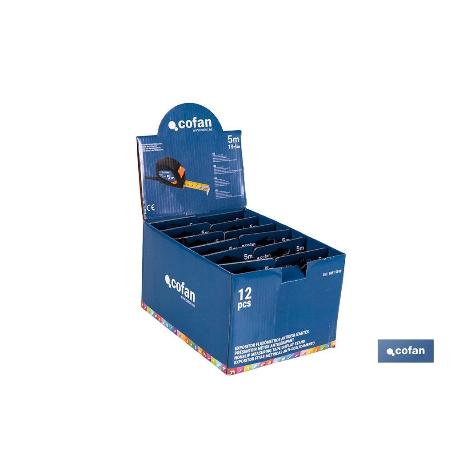EXPOSITOR DE FLEXÓMETROS ANTIDESLIZANTES 25 MM X 8 M 6 UDS.
