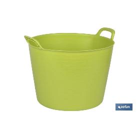 CAPAZO DE 42 L AMARILLO VERDOSO 48,5 X 45 X 38 CM   CAJA 6 UNID.