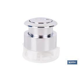 PULSADOR CROMADO DOBLE DESCARGA DESCARGADOR MODELO TAMBRE