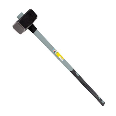 MAZA CON MANGO FIBRA VIDRIO 5 KG. CABEZA FORJADA, CON ANILLO ANTI VIBRACIÓN, MAZA / PORRO