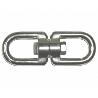 GRILLETE GIRATORIO DOBLE AVL GALVANIZADO M-  6   1-4