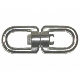 GRILLETE GIRATORIO DOBLE AVL GALVANIZADO M-10   3-8 (CAJA 5 UNIDADES)