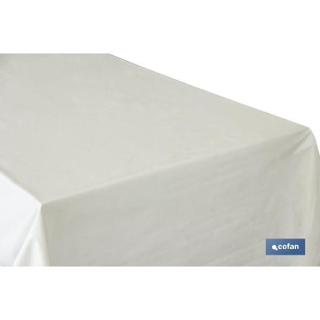 PROTECTOR DE MESA DE  PVC BLANCO 1,40 X 50  M