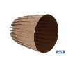 MACETA CON FILTRO DE DRENAJE A RAYAS COLOR MARRÓN WPC Ø 250 X 297 MM 6,2 L VENTA UNITARIA