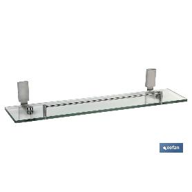 ESTANTE CRISTAL+INOX 304  MODELO MADEIRA SATIN