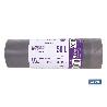 BOLSA DE BASURA AUTOCIERRE PERFUMADA LAVANDA 55 X 86 G.75 COLOR GRIS 15 UDS 50L