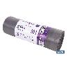 BOLSA DE BASURA AUTOCIERRE PERFUMADA LAVANDA 55 X 86 G.75 COLOR GRIS 15 UDS 50L