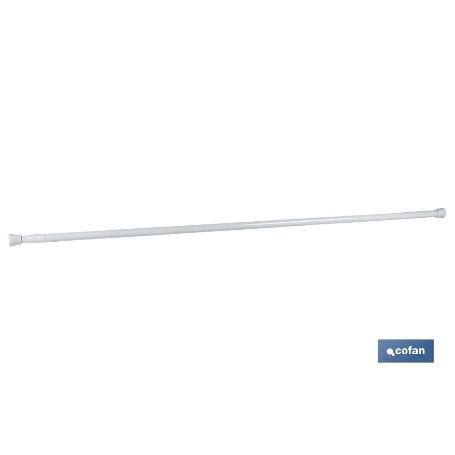 BARRA CORTINA EXTENSIBLE (PRESIÓN)  WHITE 61-91 CM