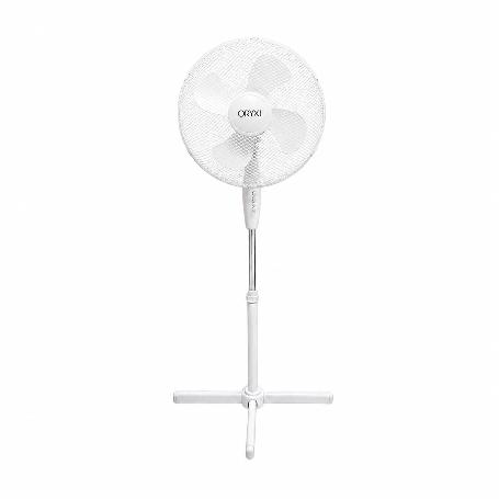 VENTILADOR PIE BLANCO 45 WATT  - 1,2 METRO ALTO.