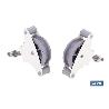 PACK 2 POLEAS PARA TENDEDERO COLOR BLANCO  ROLDANA 4 CM
