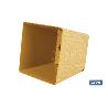 MACETA O MACETERO GAMA TEXTIL CUADRADA COLOR MOSTAZA PP 298 X 298 X 300 MM 18 L VENTA UNITARIA