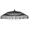 RASTRILLO PLASTICO TRAPEZOIDAL COLOR NEGRO 32 DIENTES