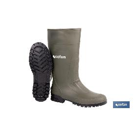 BOTA ALTA DE AGUA PVC VERDE TALLA 37
