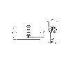 BOMBILLO SEGURIDAD HS6-34X34MM 5 LLAVES LATON