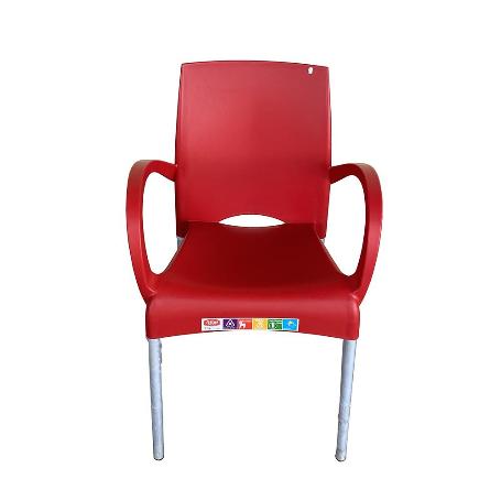 SILLON RESINA ALUMINIO OURIKA ROJO
