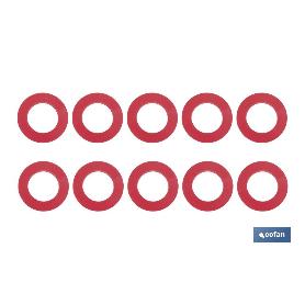 SET DE 10 PCS JUNTAS PARA TUBO FLEXIBLE 1 1/4