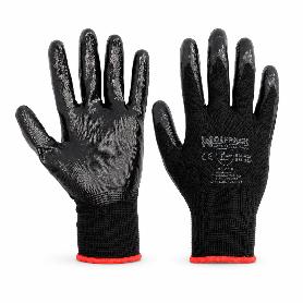 GUANTES NITRILO / POLIESTER IMPREGNADO 9 (PAR)