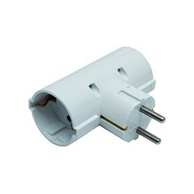 ADAPTADOR SCHUKO 2 VIAS (16A-250V)