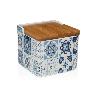 SALERO PORCELANA AZURITA 12.2X12.2X11.5 CM