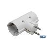 ADAPTADOR SCHUKO 2 VIAS (16A-250V)