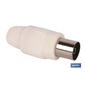 CONECTOR ANTENA HEMBRA RECTO (9,5MM)