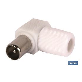 CONECTOR ANTENA MACHO CODO (9,5MM)