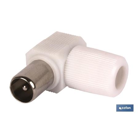 CONECTOR ANTENA MACHO CODO (9,5MM)