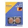 TOPE PUERTA BASE ACERO INOX ADH 2 UD MARRON